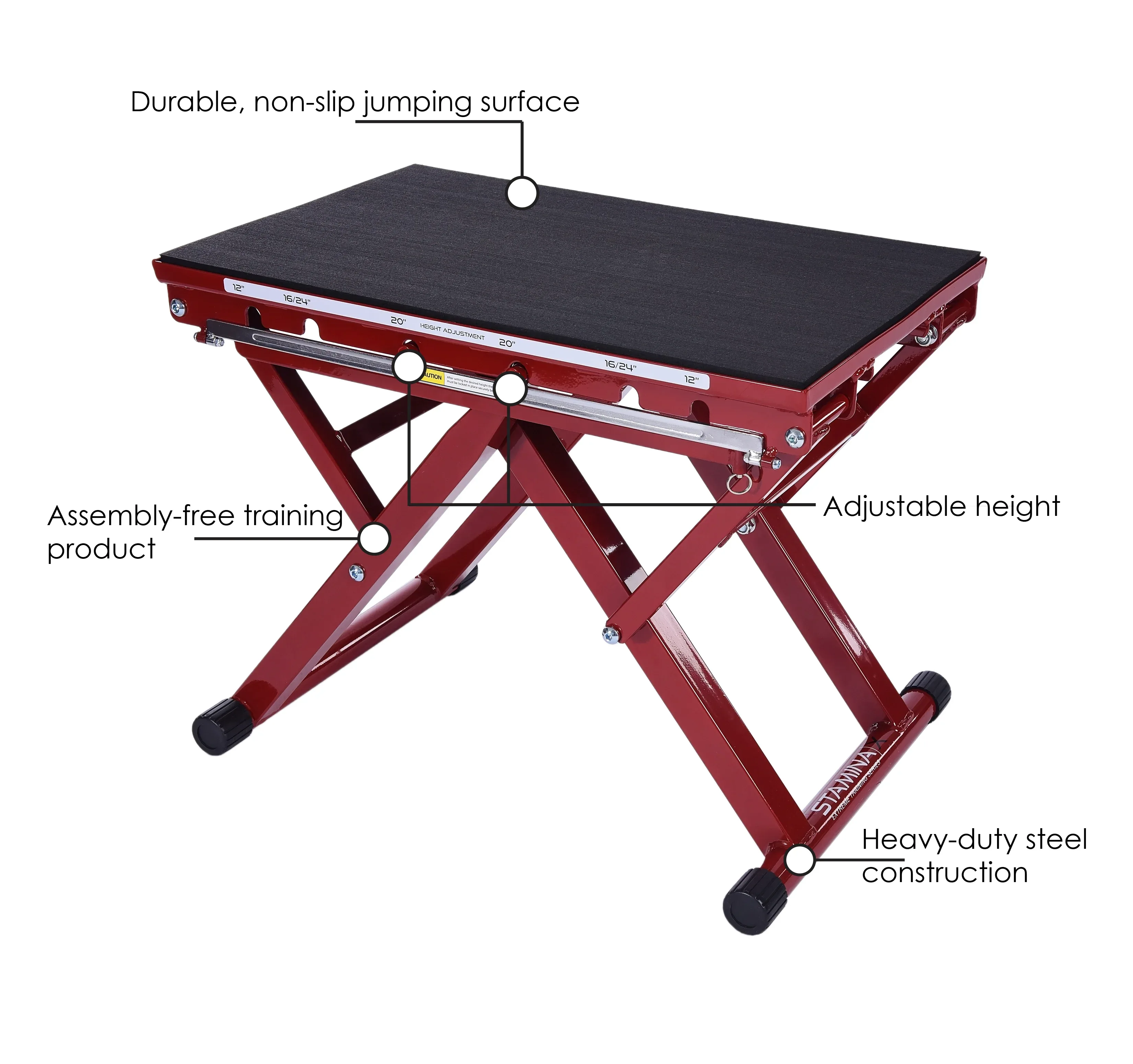 Stamina X Adjustable Height Plyo Box - Image 7